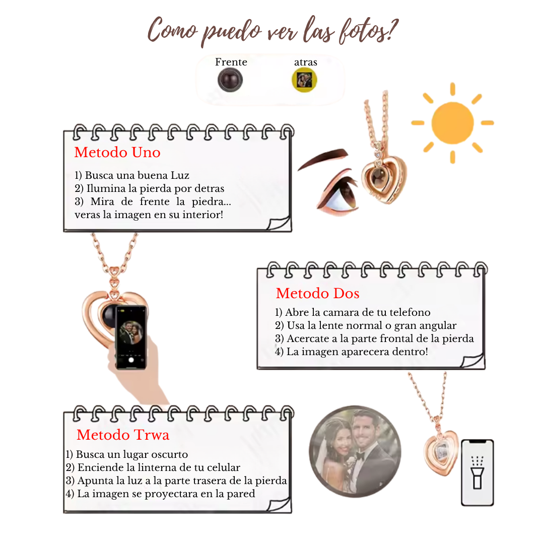 Collar con Proyección de Foto de tu Mascota