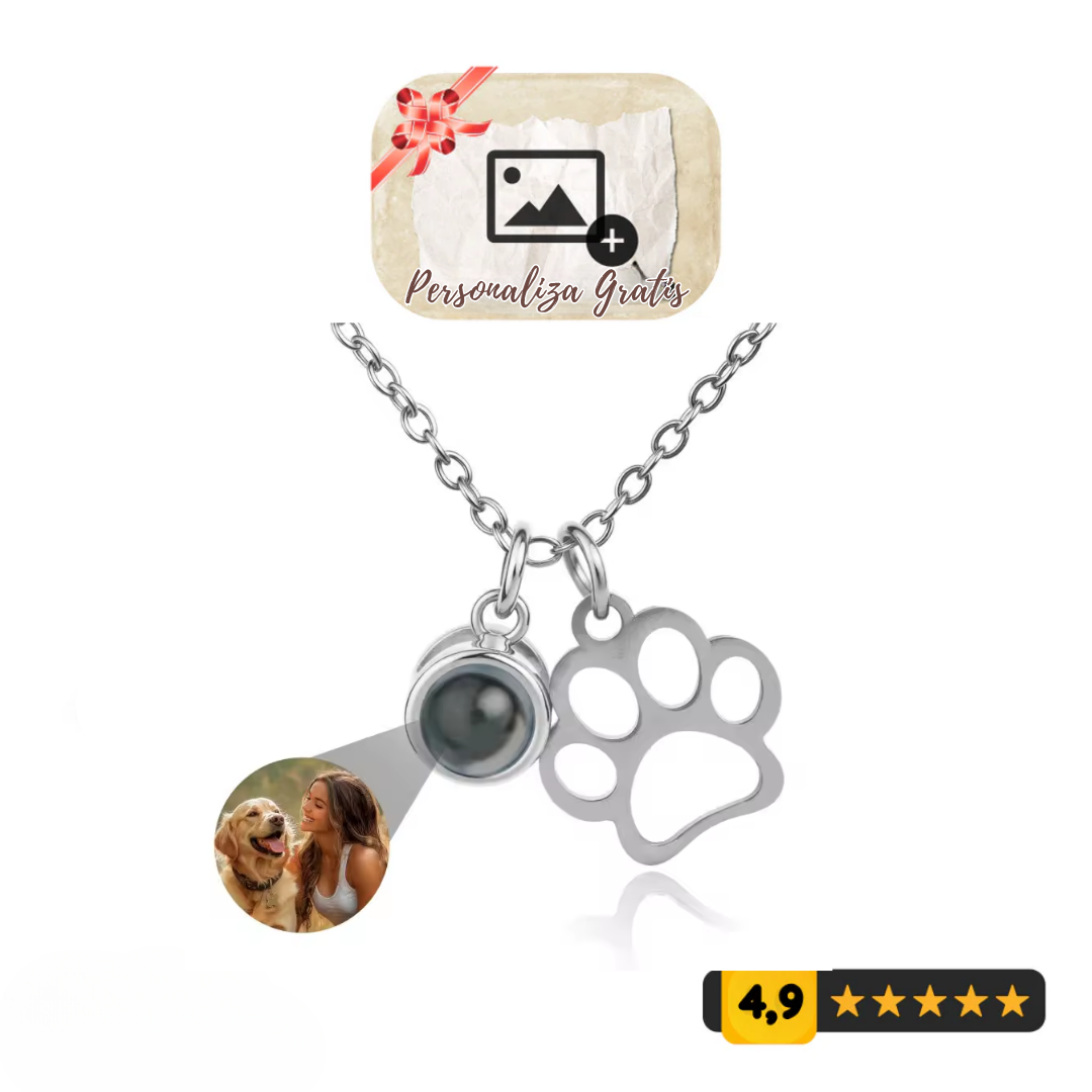 Collar con Proyección de Foto de tu Mascota