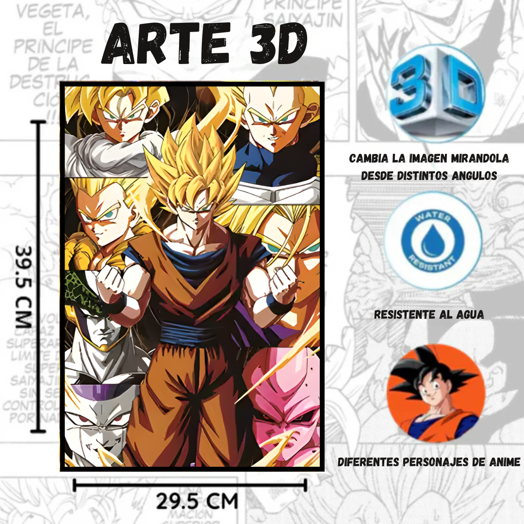 Cuadro Lenticular 3D Anime